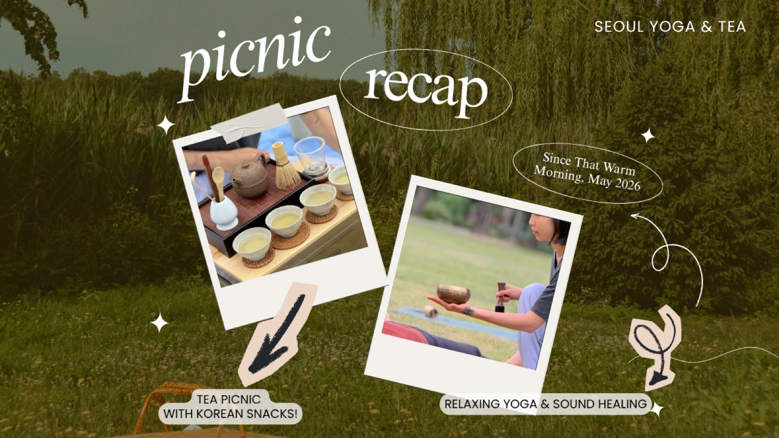 Morning yoga community gathering in Seoul